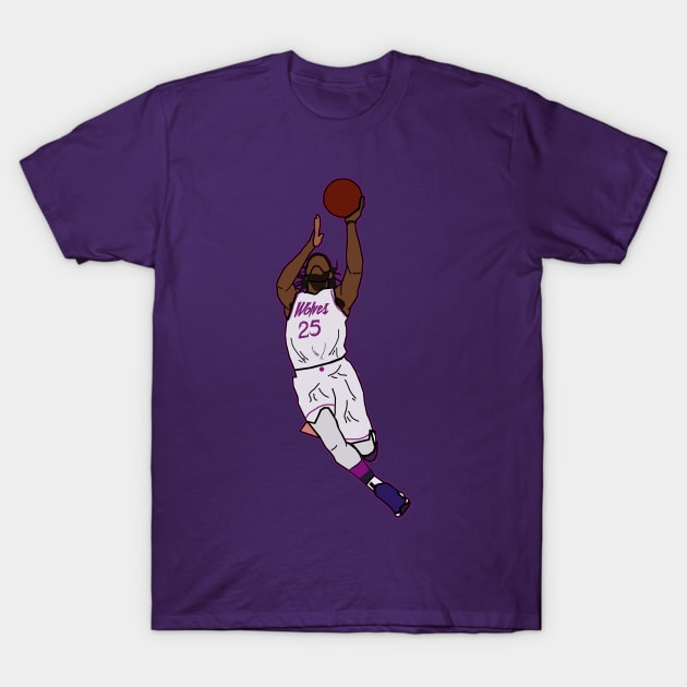 Derrick Rose 'Prince Edition Jersey Layup' - Minnesota Timberwolves T-Shirt by xavierjfong